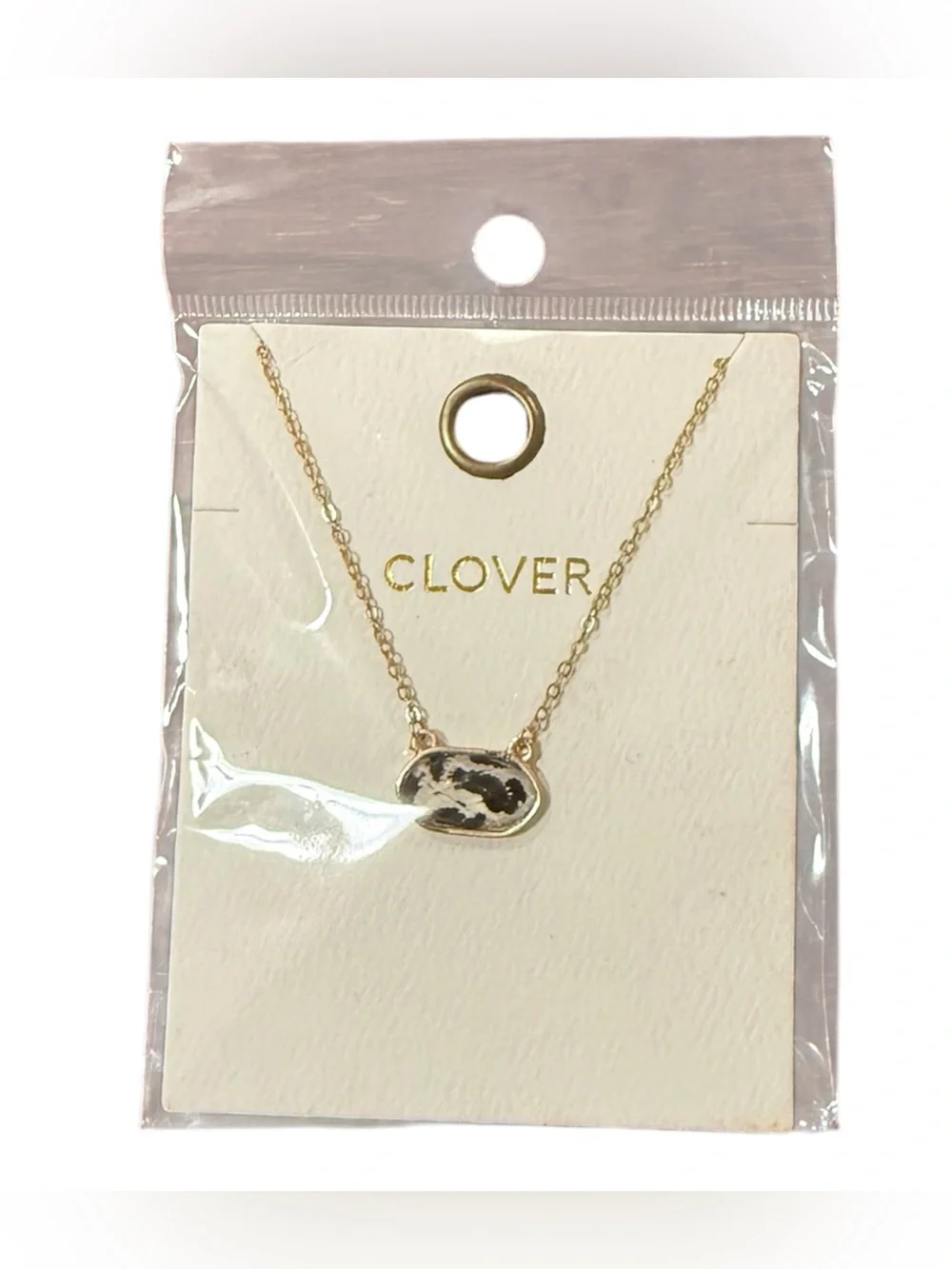 Clover gold tone